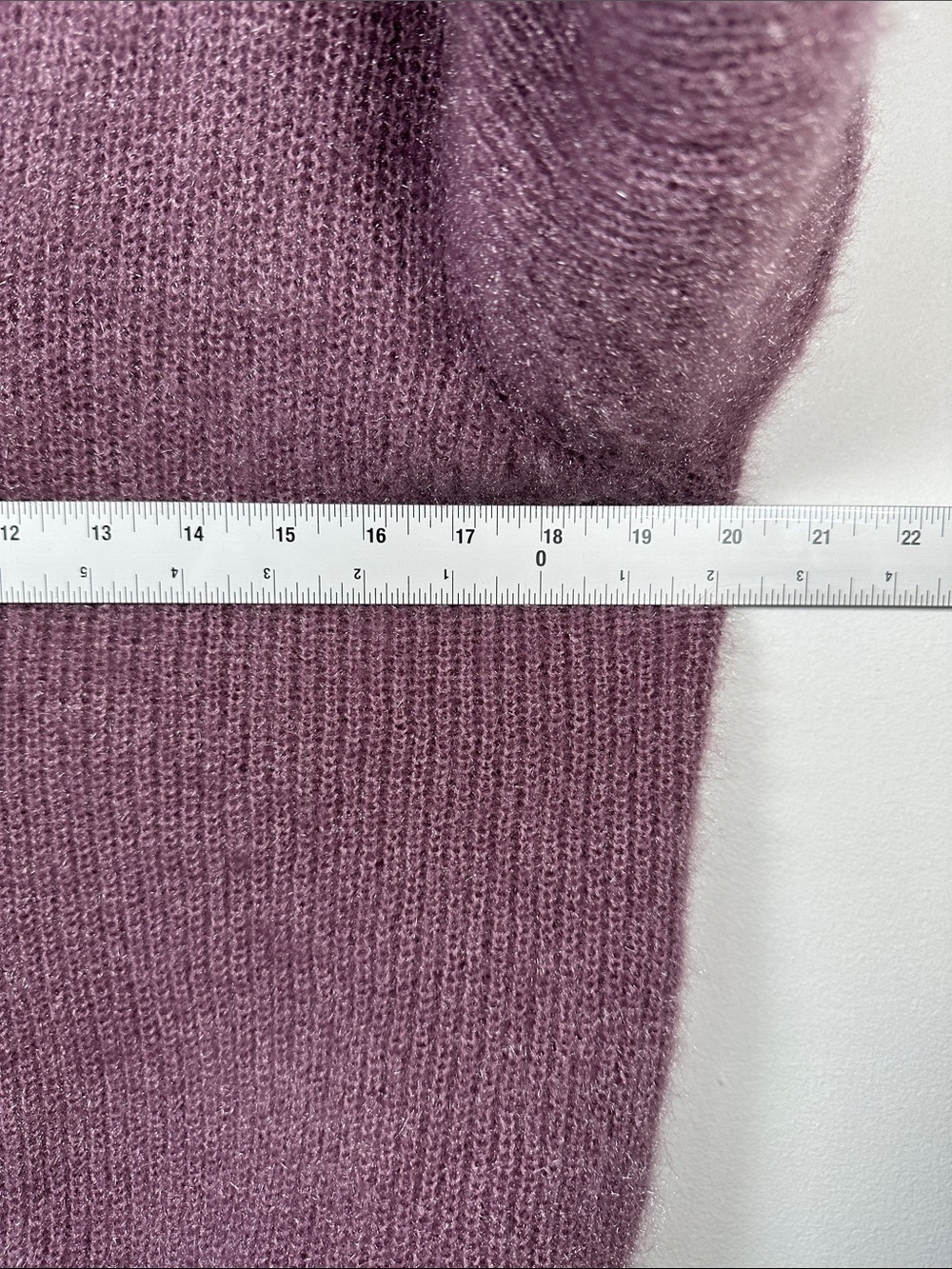 Lisa and Rose Balloon Sleeve Sweater Cardigan Mauve Knit V-Neck Size M Cozy Soft - Picture 10 of 12